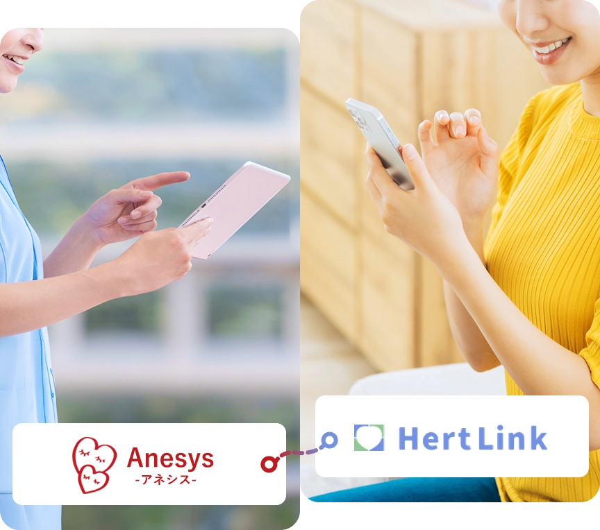 Anesysとハートリンクの連携イメージ